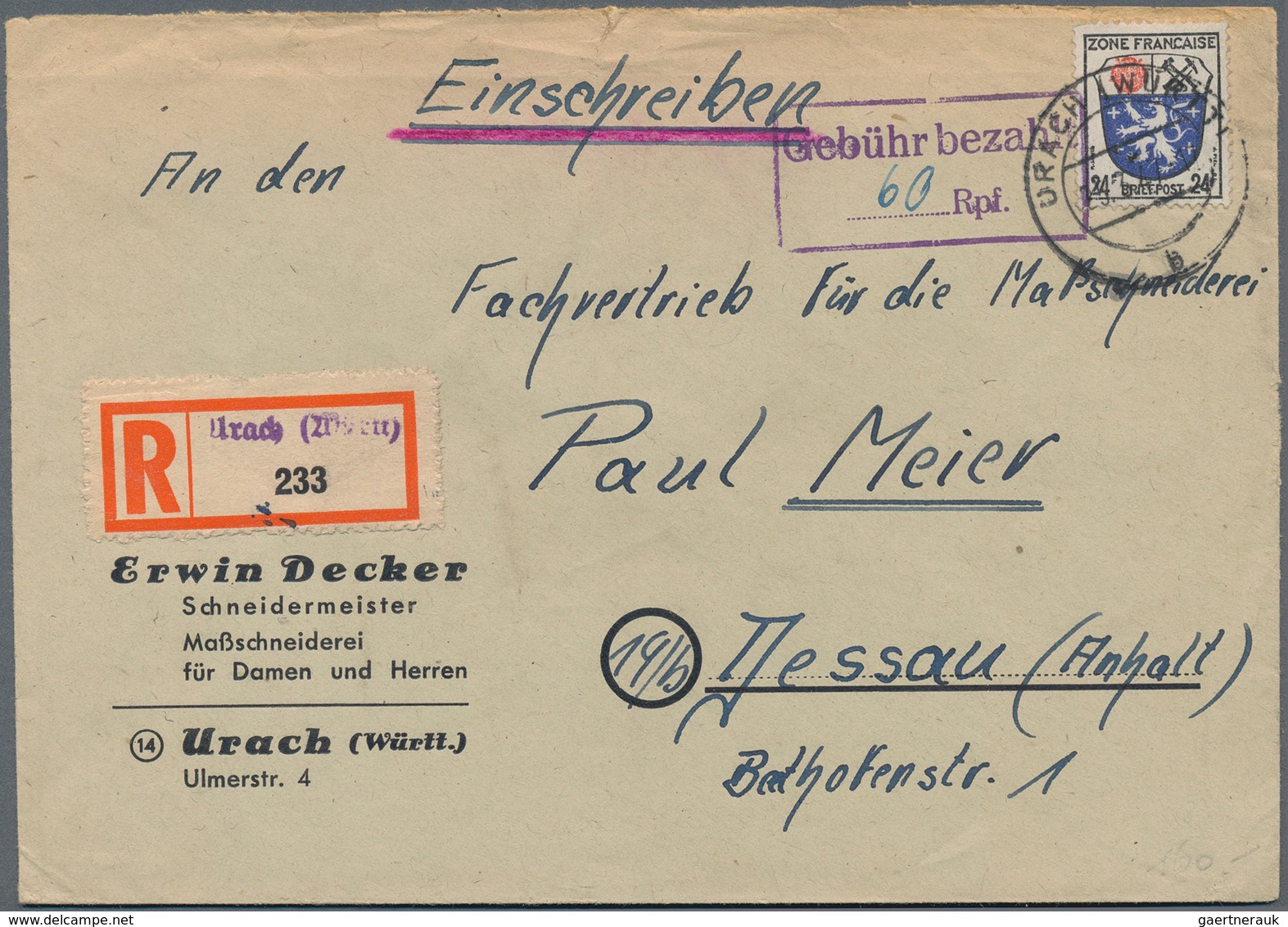 29946 Deutschland: 1845/1949 ca., interessanter Posten mit ca.400 Belegen in drei Briefalben, dabei Materi