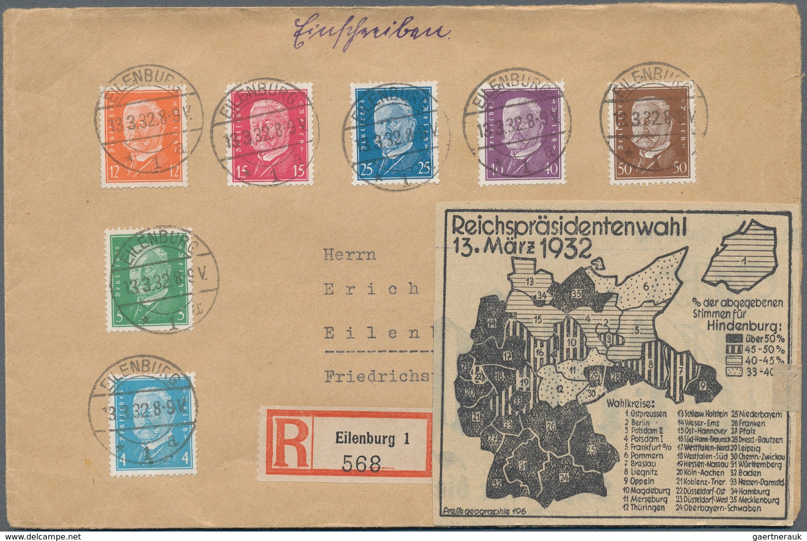 29946 Deutschland: 1845/1949 ca., interessanter Posten mit ca.400 Belegen in drei Briefalben, dabei Materi