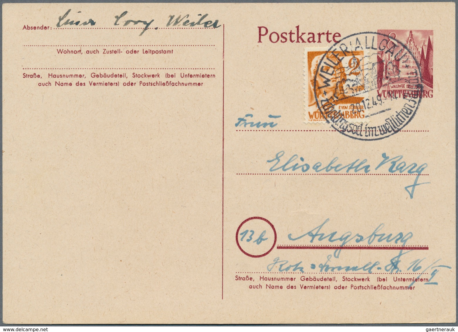 29956 Deutschland: 1949/1960 Ca., Reichhaltiger Posten Mit über Eintausend Belegen Im Grossen Bananenkarto - Verzamelingen