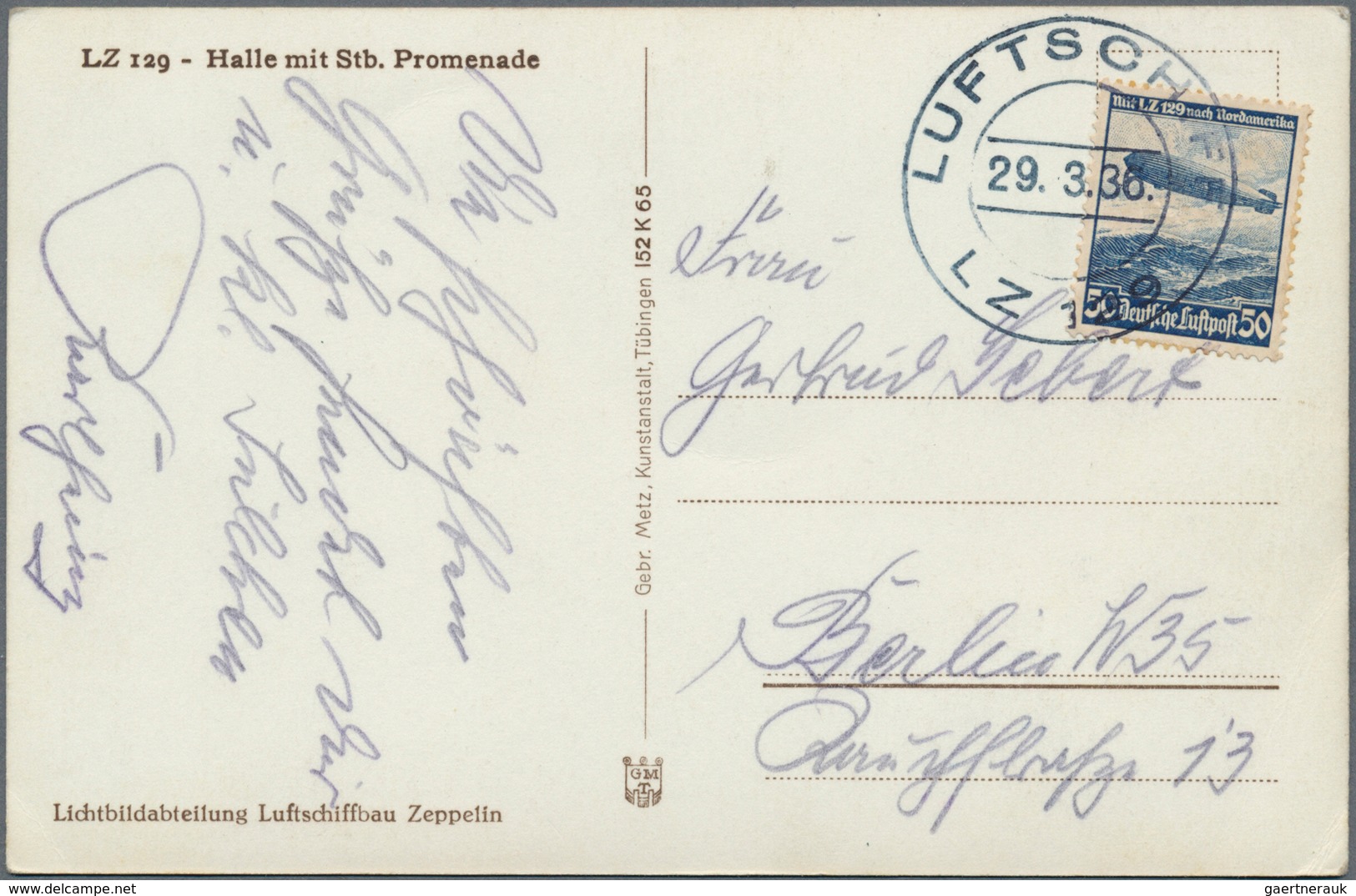 29960 Deutschland: 1867/1953, Interessante Partie Mit 26 Belegen, Dabei Zeppelinpost, Überroller-Brief Aus - Verzamelingen