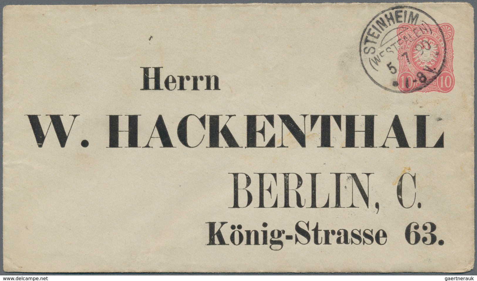 29965 Deutschland - Ganzsachen: 1860/1946 Ca., Sammlungsbestand Mit Ca.200 Meist Gebrauchten Ganzsachen Im - Sammlungen