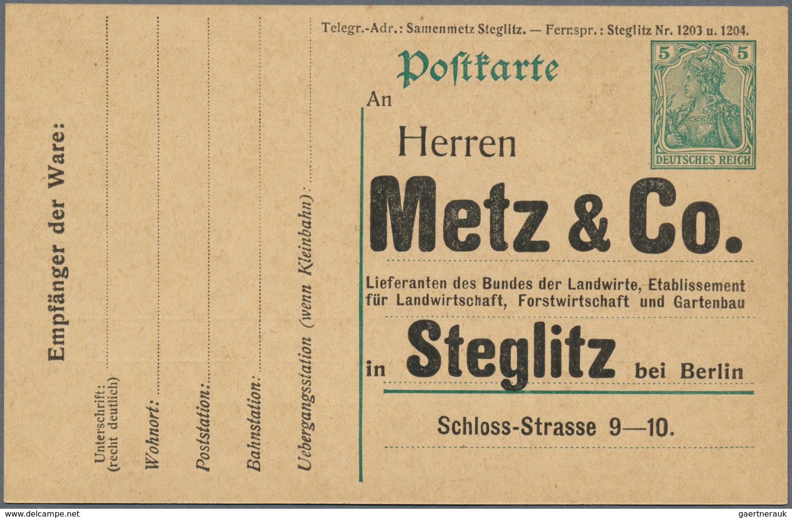 29965 Deutschland - Ganzsachen: 1860/1946 Ca., Sammlungsbestand Mit Ca.200 Meist Gebrauchten Ganzsachen Im - Verzamelingen