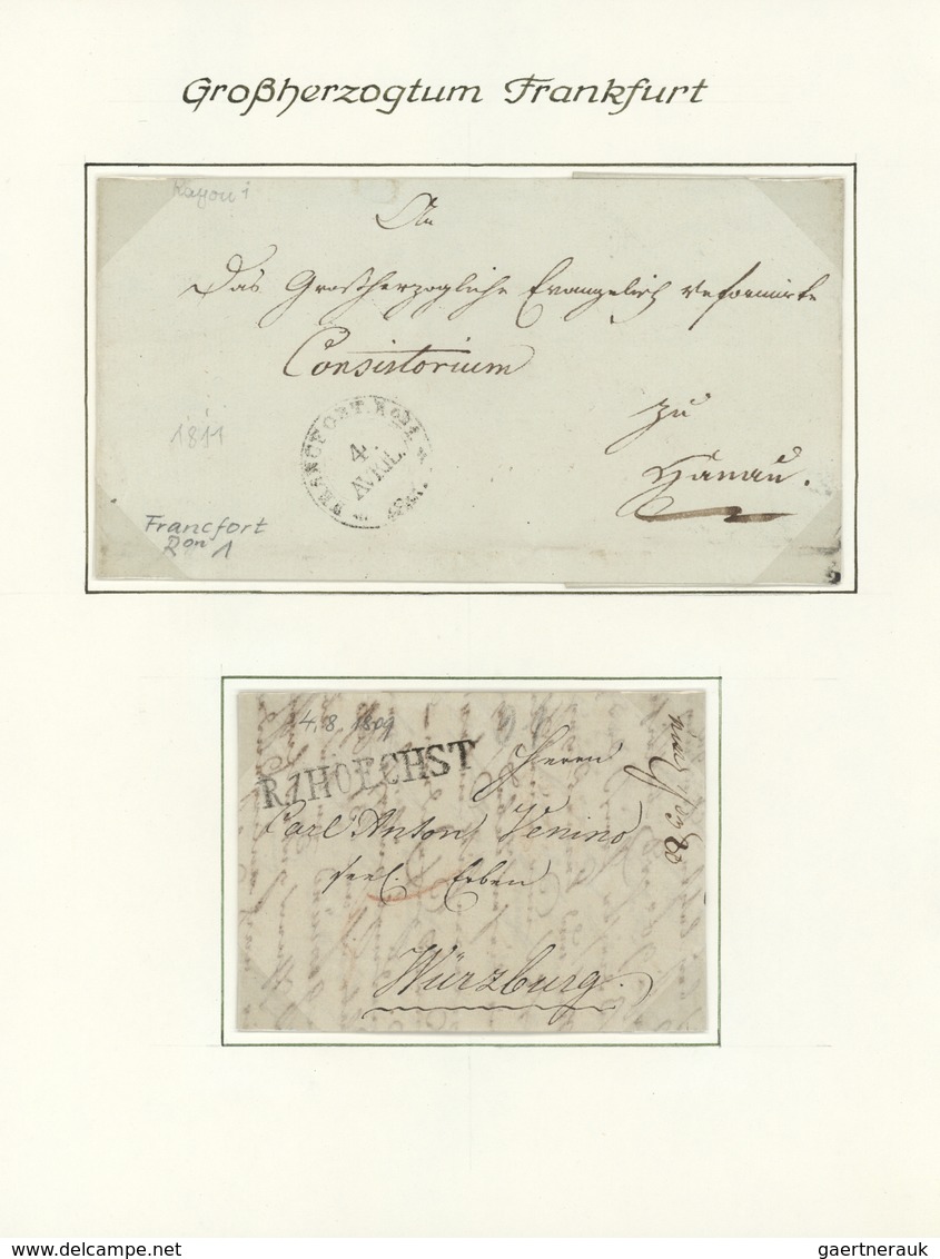 29969 Altdeutschland - Vorphila: 1803 Ab Ca., Deutschland Zur Zeit Napoleons, Reichhaltige Sammlung Mit Ca - [Voorlopers