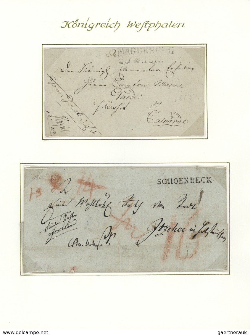 29969 Altdeutschland - Vorphila: 1803 Ab Ca., Deutschland Zur Zeit Napoleons, Reichhaltige Sammlung Mit Ca - Vorphilatelie