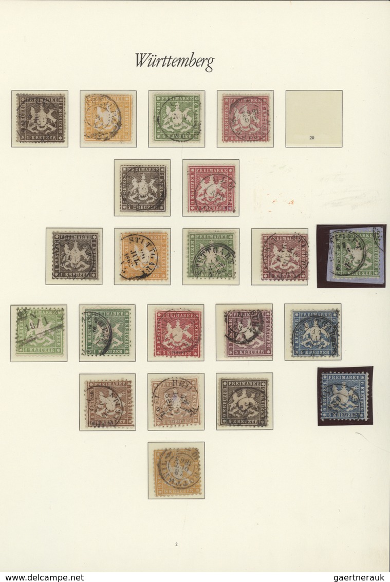 29973 Altdeutschland: 1850-1920, Gut Bestückte Saubere Sammlung Von Alt-Baden Bis Württemberg Ohne Die Spi - Verzamelingen