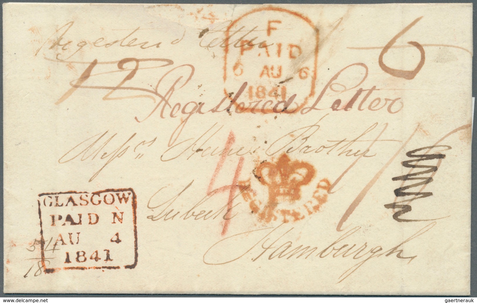 29980 Hamburg - Vorphilatelie: 1801/1868, POSTVERKEHR MIT GROSSBRITANNIEN, Sammlung Mit 53 Belegen, Dabei - [Voorlopers