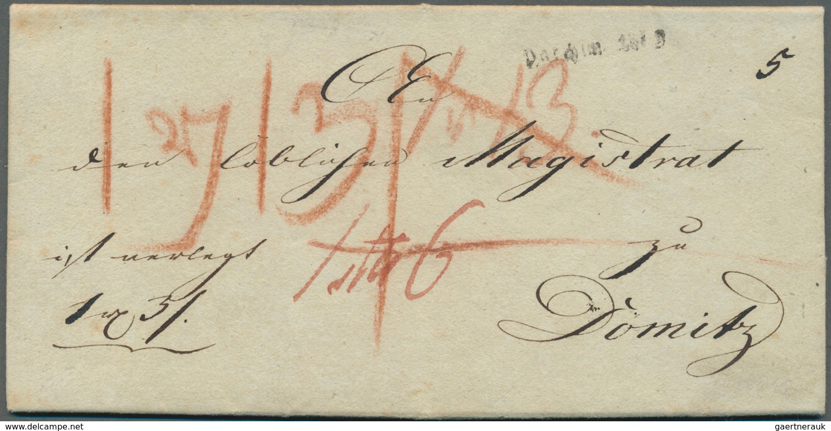 29982 Mecklenburg-Schwerin - Vorphilatelie: 1812 Ab, Partie Mit 22 Belegen, Dabei Bessere Stempel Mit U.a. - [Voorlopers