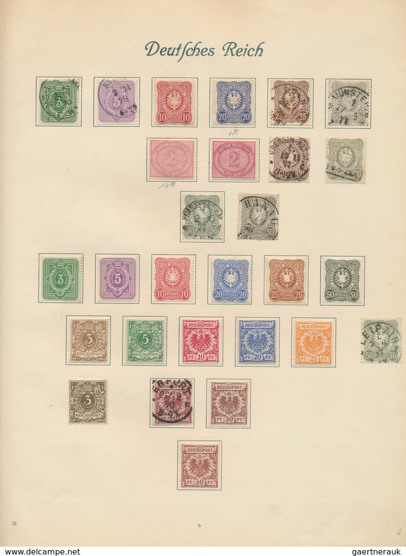 29998 Deutsches Reich: 1872/1918, Ungebrauchte Und Teils Auch Gestempelte Urige Sammlung Des Kaiserreichs - Verzamelingen