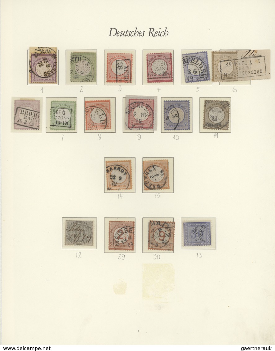29999 Deutsches Reich: 1872/1935, überkomplette Saubere Sammlung Mit Vielen Pra.- U. Kab.stücken Und Auch - Verzamelingen
