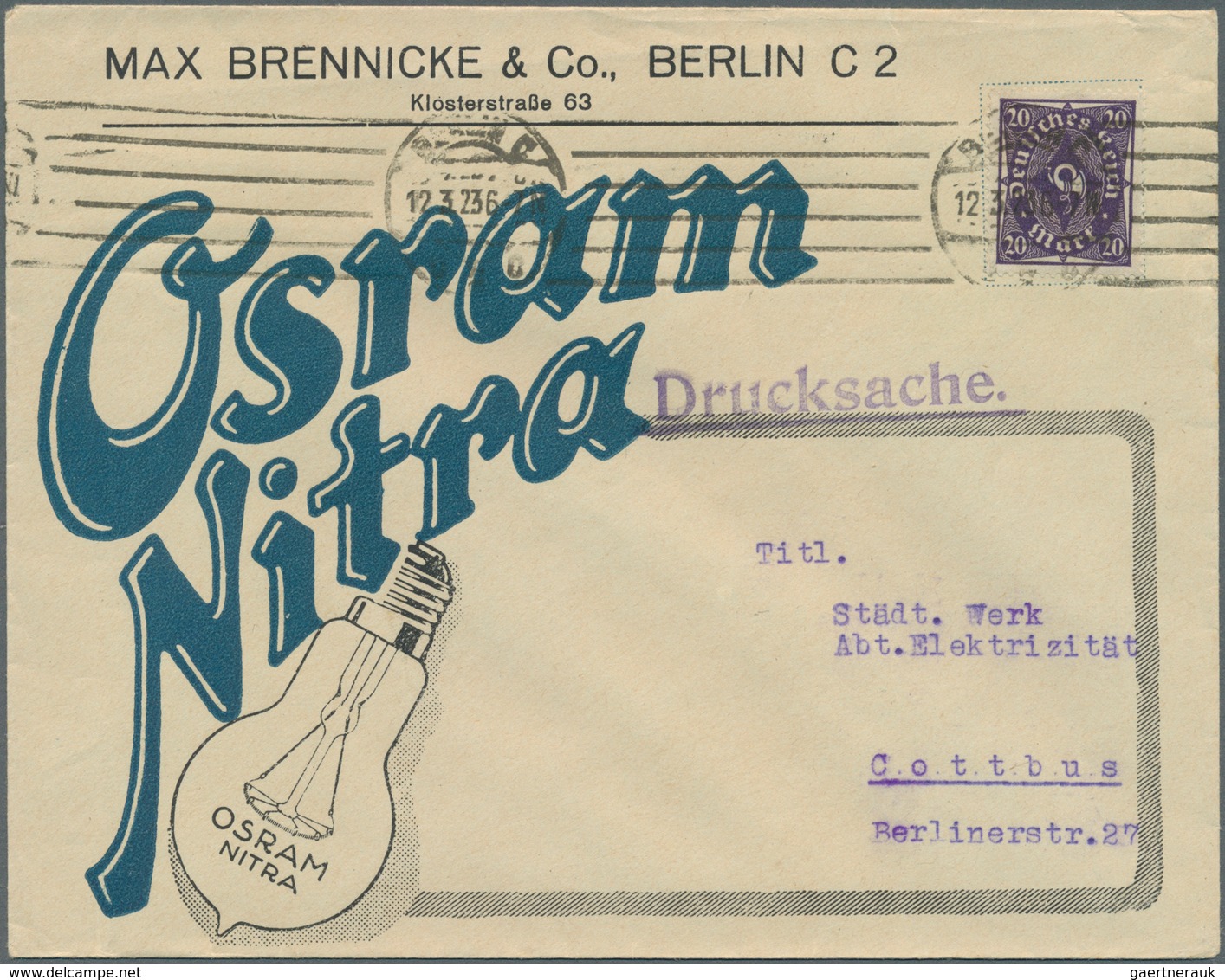 30004 Deutsches Reich: 1922/1933, Posten Mit Ca.300 Firmen- Und Behördenbriefen Aus Der Inflations- Und We - Verzamelingen