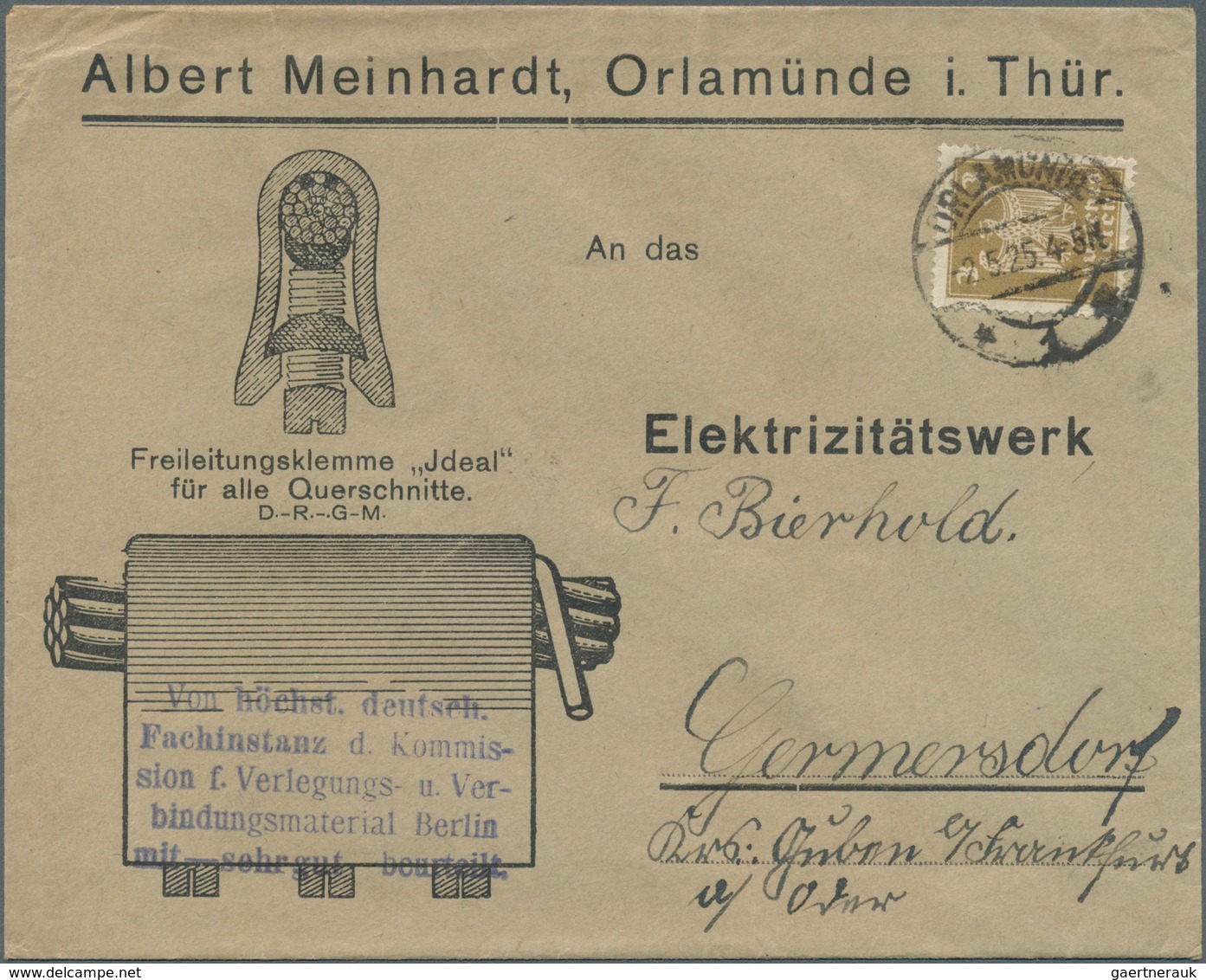 30004 Deutsches Reich: 1922/1933, Posten Mit Ca.300 Firmen- Und Behördenbriefen Aus Der Inflations- Und We - Verzamelingen