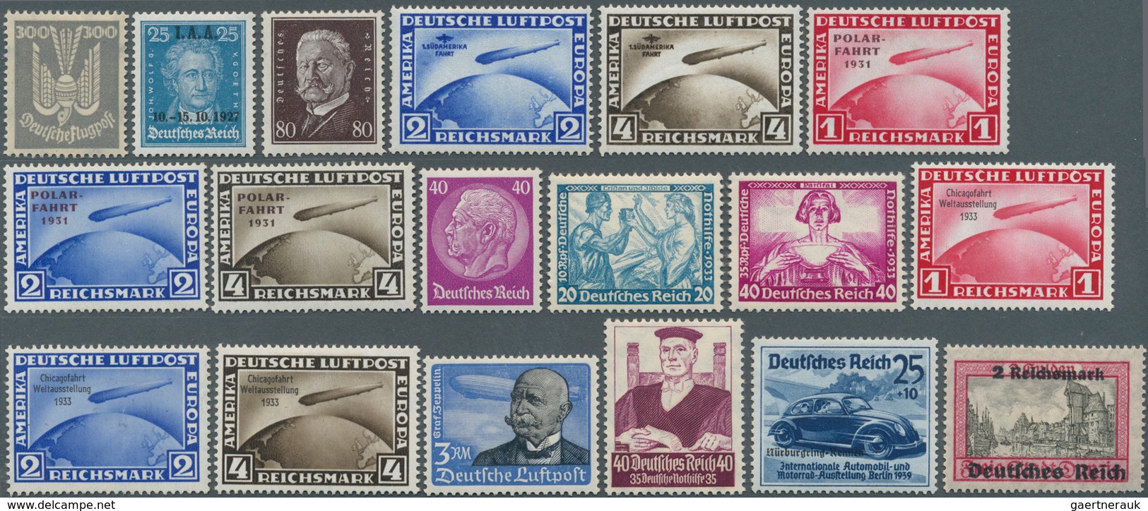 30005 Deutsches Reich: 1923/1945, Saubere Ursprüngliche Ungebrauchte Sammlung Im Ringalbum, Bis Auf Blocks - Verzamelingen