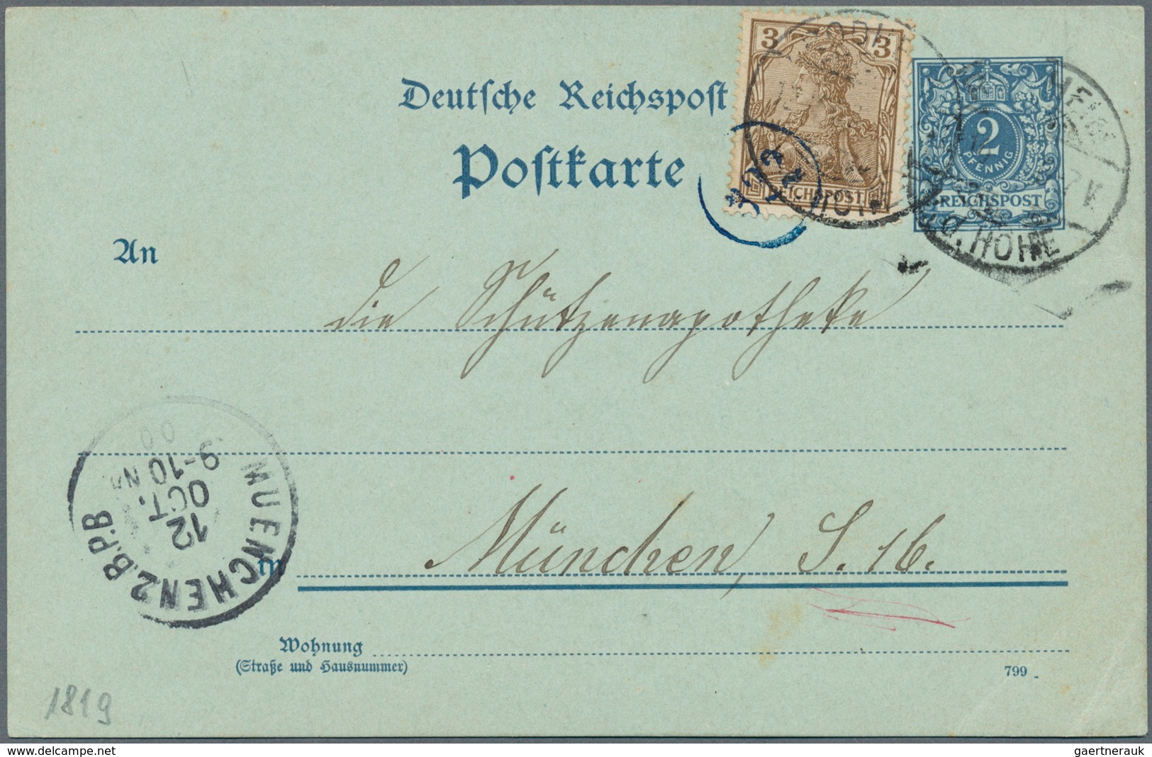 30007 Deutsches Reich - Brustschild: 1872/90 (ca.), Schöner Posten Von 29 Belegen Brustschild Bis Krone/Ad - Ungebraucht