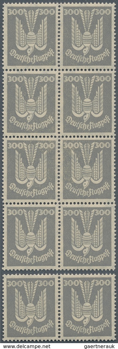 30016 Deutsches Reich - Weimar: 1924, Flugpost Holztaube, Zehn Komplette Serien In Einheiten, Postfrisch. - Ongebruikt