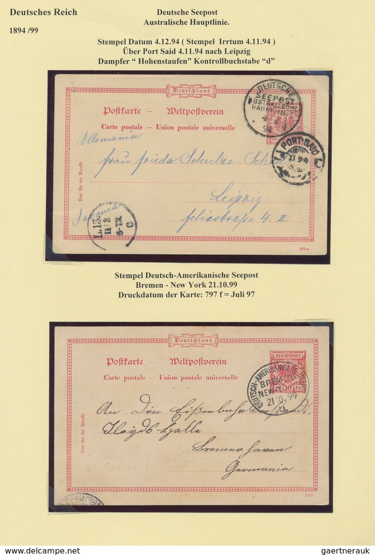 30030 Deutsches Reich - Ganzsachen: 1889/1900, Attraktive Und Gehaltvolle Spezialsammlung Mit Ca.70 Krone/ - Andere & Zonder Classificatie