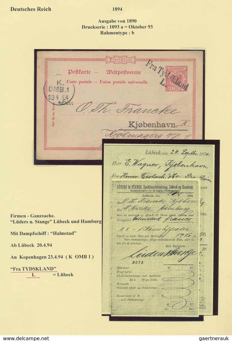 30030 Deutsches Reich - Ganzsachen: 1889/1900, attraktive und gehaltvolle Spezialsammlung mit ca.70 Krone/