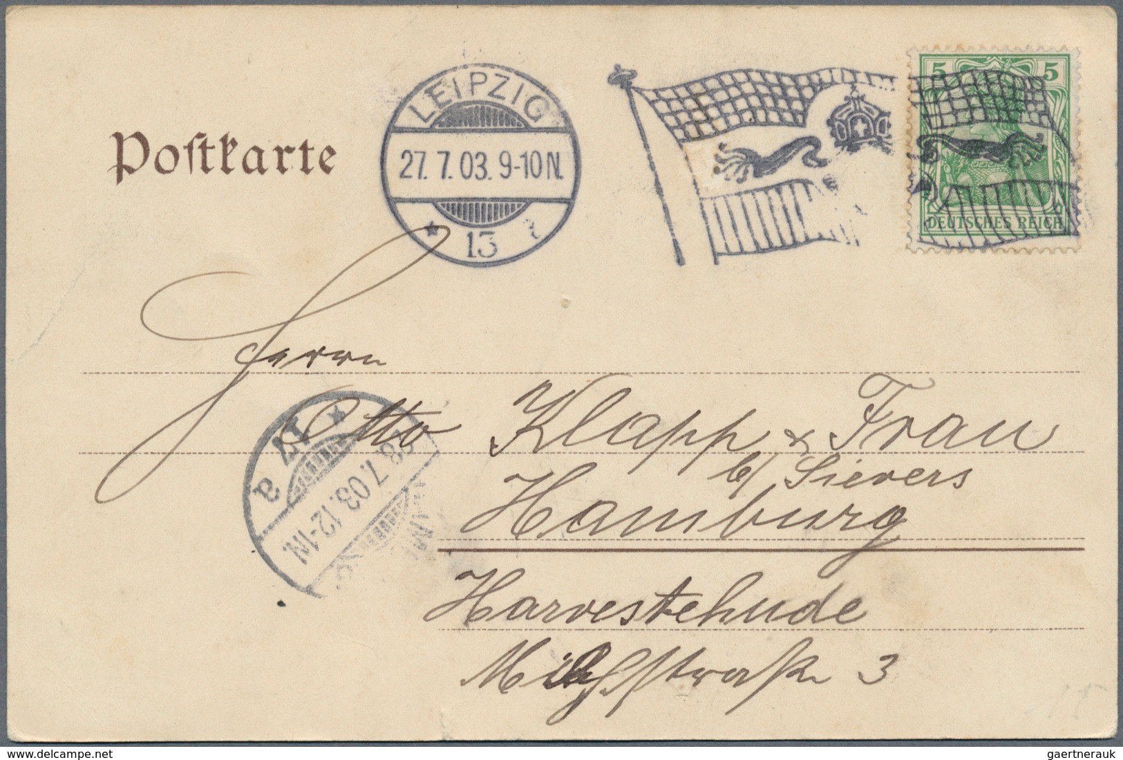 30031 Deutsches Reich - Stempel: 1901/1910, Partie Von Elf Gelaufenen Ansichtskarten, Je Mit Maschinenstem - Frankeermachines (EMA)