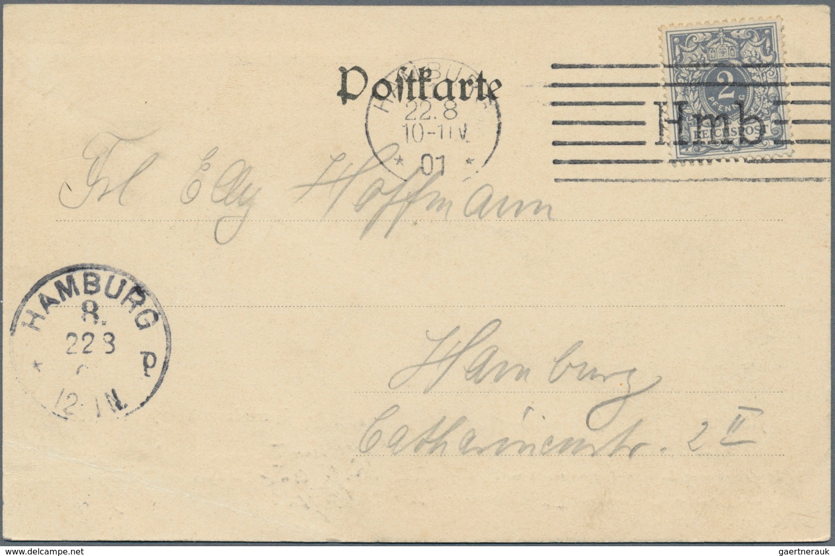 30031 Deutsches Reich - Stempel: 1901/1910, Partie von elf gelaufenen Ansichtskarten, je mit Maschinenstem