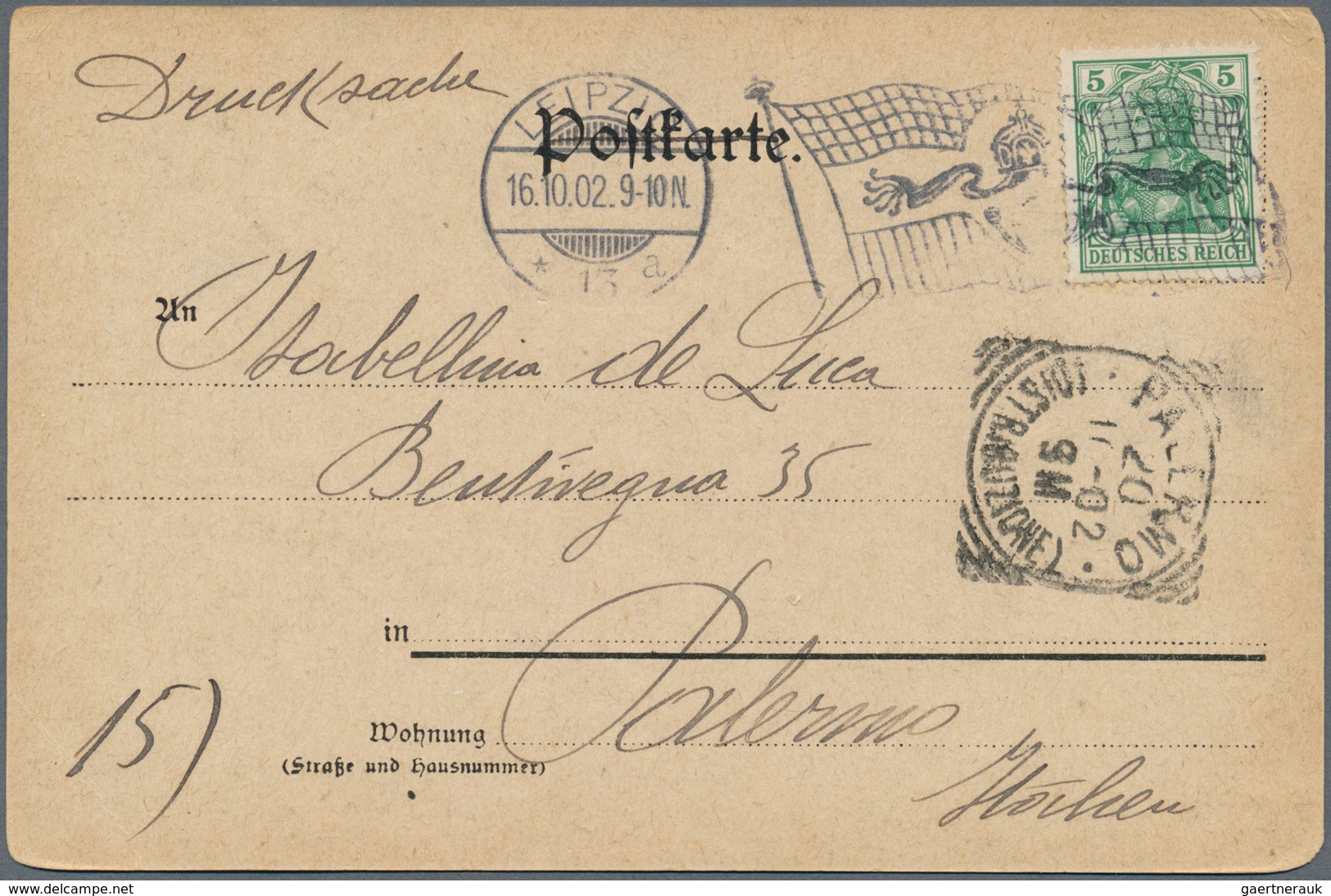 30031 Deutsches Reich - Stempel: 1901/1910, Partie von elf gelaufenen Ansichtskarten, je mit Maschinenstem