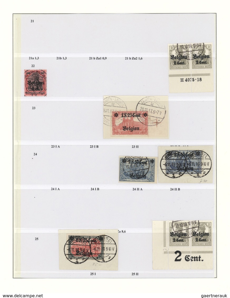 30032 Deutsches Reich - Nebengebiete: 1914/1945, Urige Sammlung Auf Borek-Blättern, Dabei Besetzungsausgab - Sammlungen