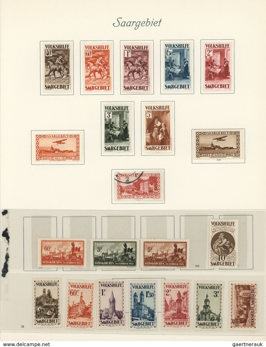 30032 Deutsches Reich - Nebengebiete: 1914/1945, urige Sammlung auf Borek-Blättern, dabei Besetzungsausgab