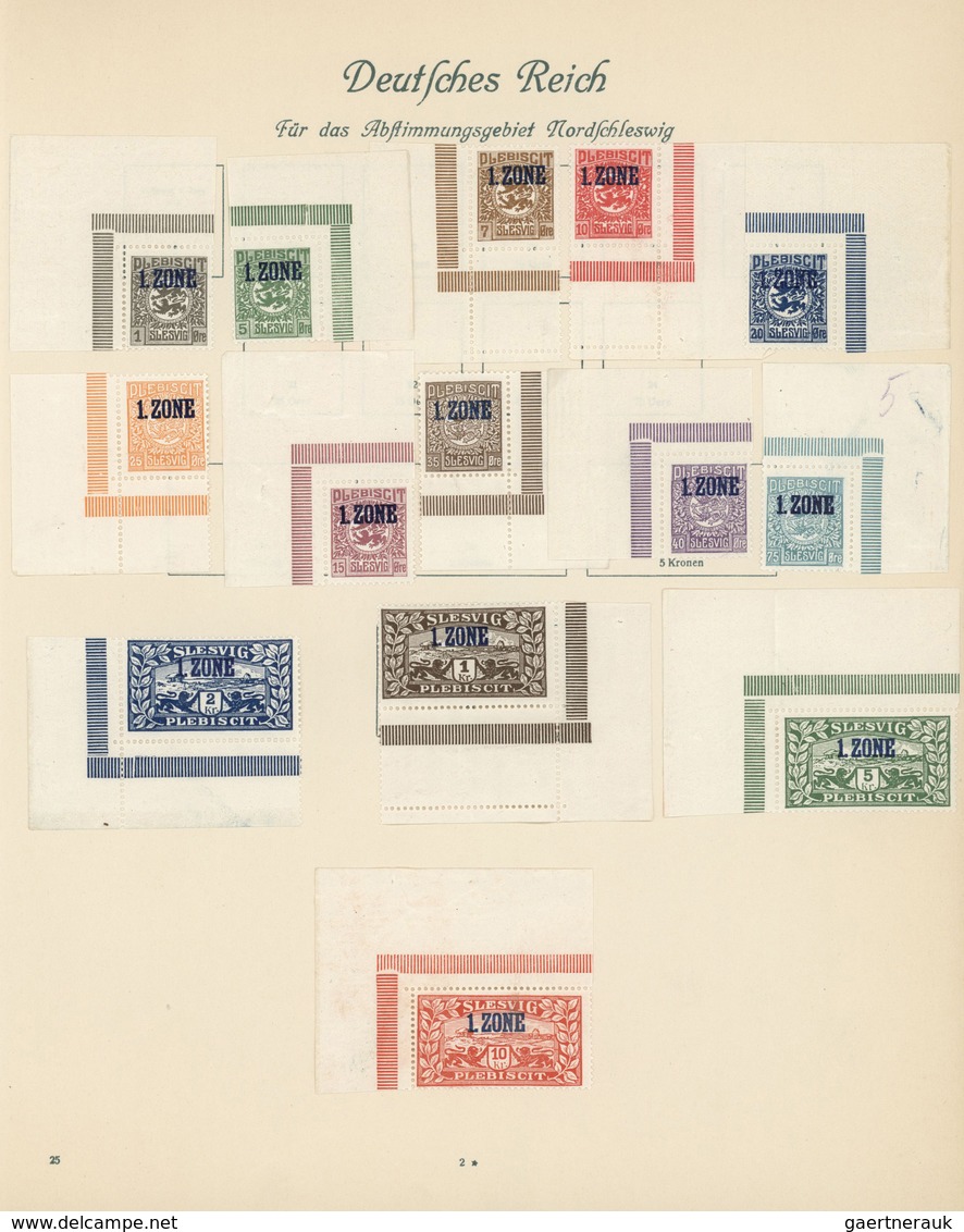 30032 Deutsches Reich - Nebengebiete: 1914/1945, urige Sammlung auf Borek-Blättern, dabei Besetzungsausgab