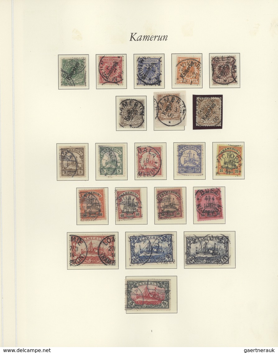 30033 Deutsche Auslandspostämter + Kolonien: 1898/1910 ca., gut bestückte saubere Sammlung mit vielen komp