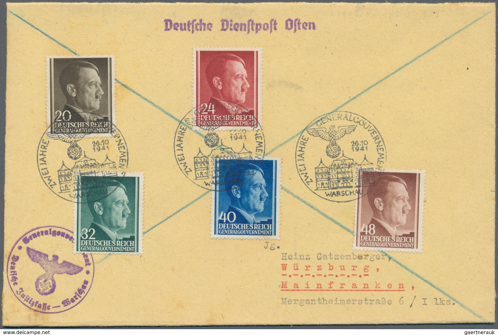 30042A Deutsche Besetzung II. WK: 1939 - 1945, Sauber Gestempelte Sammlung Mit Kleinen Lücken, Dabei U.a. D - Bezetting 1938-45