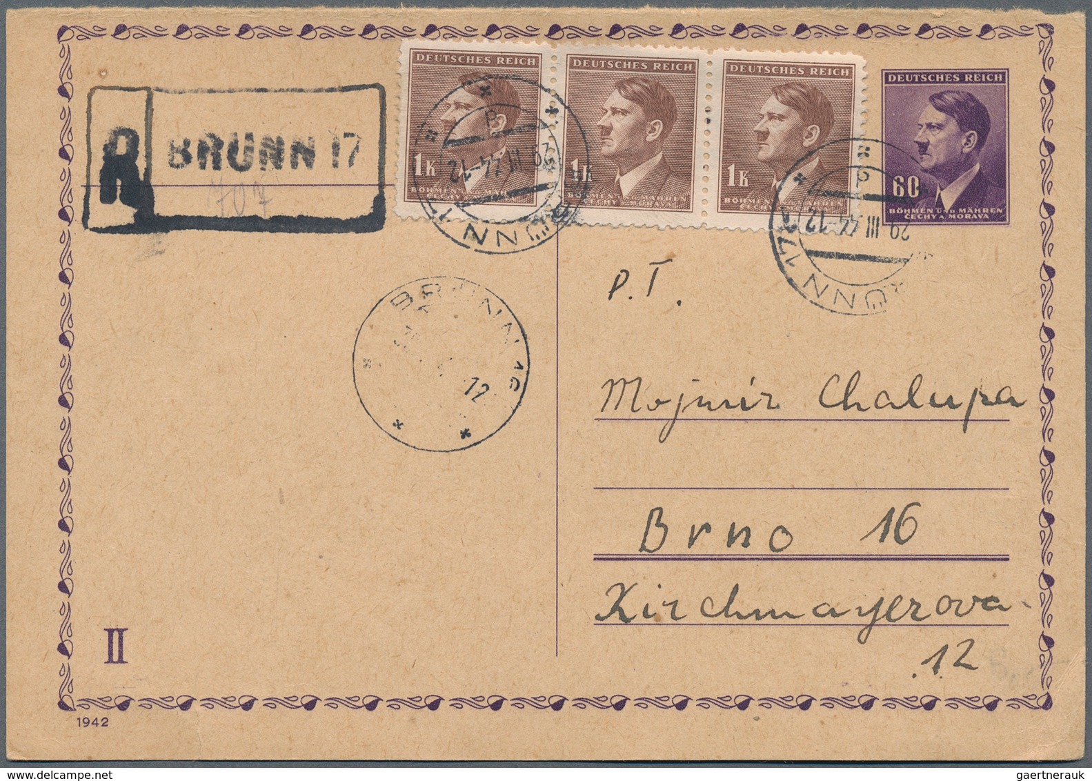 30048 Dt. Besetzung II WK - Böhmen Und Mähren: 1939/1945, Posten Mit über 100 Belegen, Dabei Bedarfspost M - Bezetting 1938-45