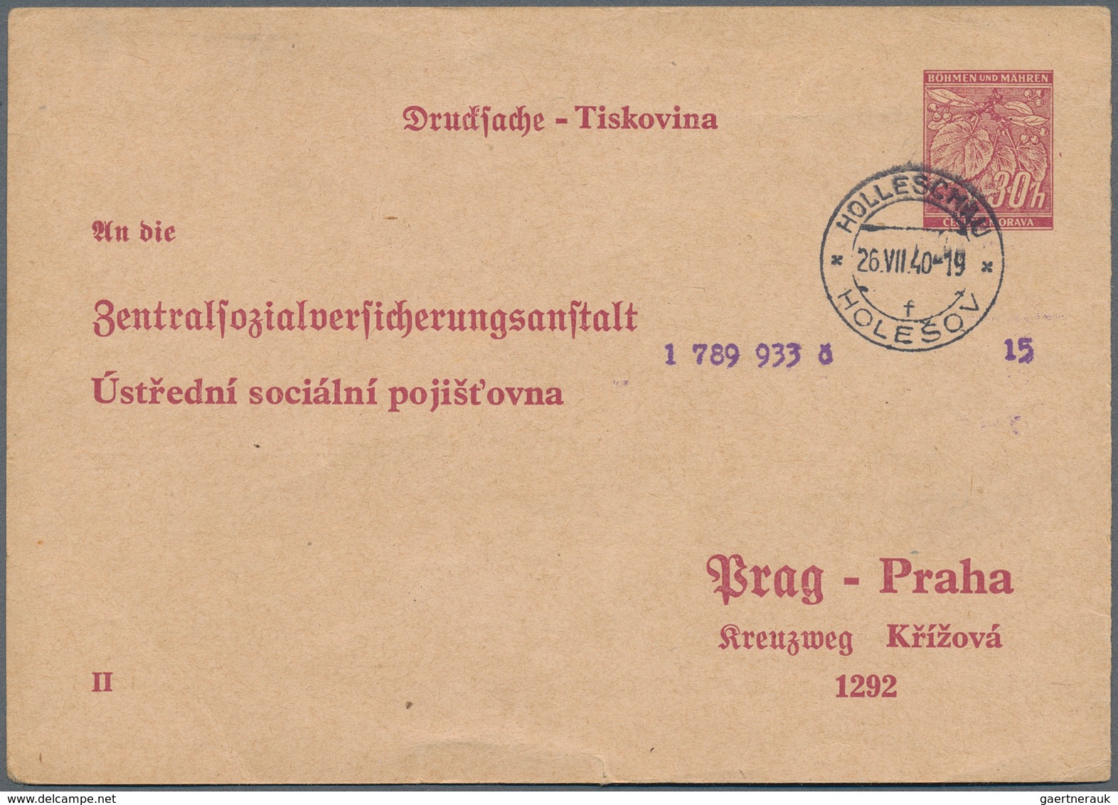 30048 Dt. Besetzung II WK - Böhmen Und Mähren: 1939/1945, Posten Mit über 100 Belegen, Dabei Bedarfspost M - Besetzungen 1938-45