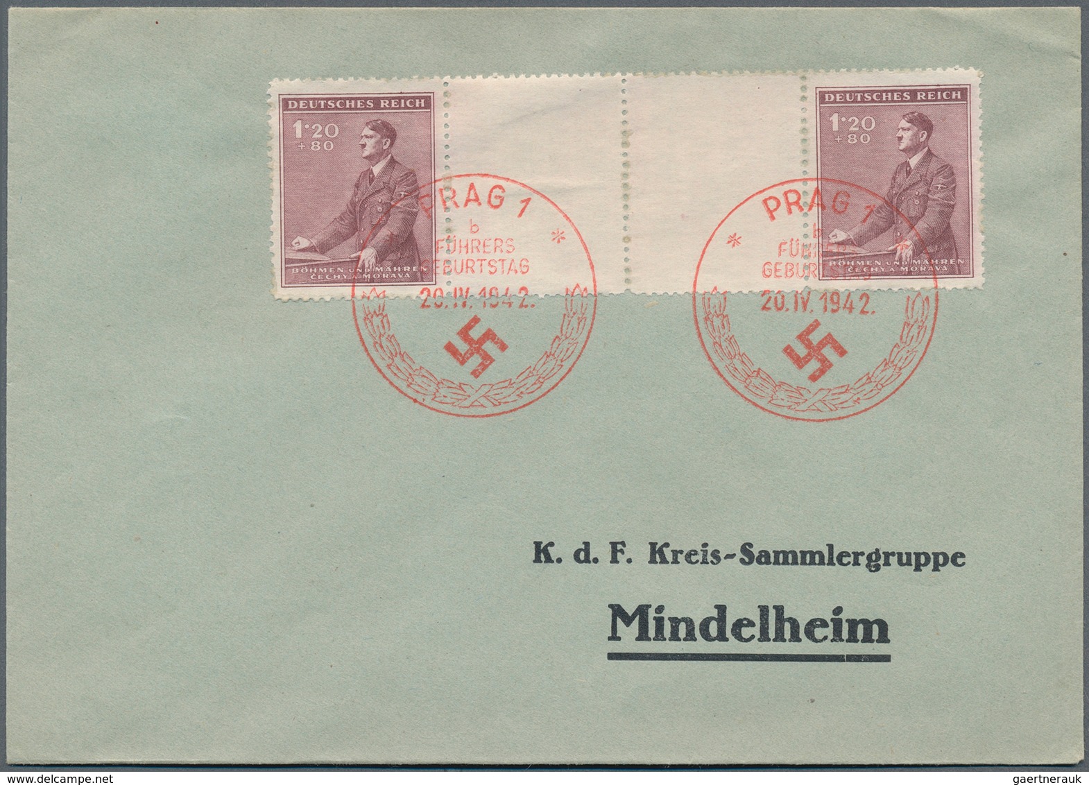 30048 Dt. Besetzung II WK - Böhmen Und Mähren: 1939/1945, Posten Mit über 100 Belegen, Dabei Bedarfspost M - Besetzungen 1938-45