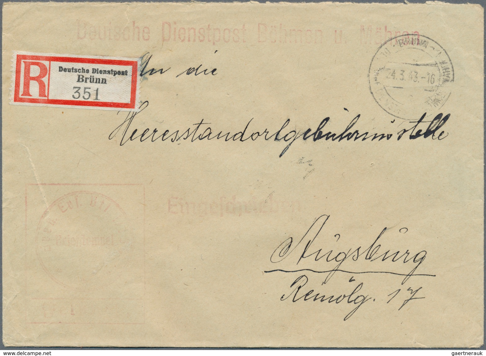 30062A Feldpost 2. Weltkrieg: 1942/1946, Interessante Partie Mit über 120 Belegen, Dabei Schwerpunkt Deutsc - Sonstige & Ohne Zuordnung