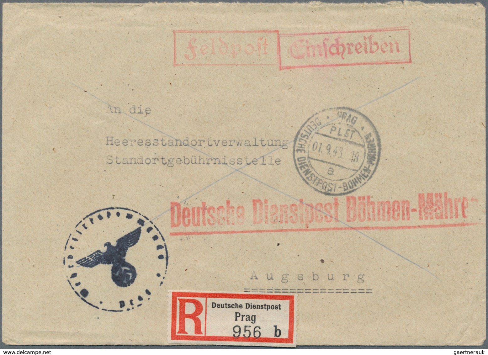 30062A Feldpost 2. Weltkrieg: 1942/1946, Interessante Partie Mit über 120 Belegen, Dabei Schwerpunkt Deutsc - Sonstige & Ohne Zuordnung