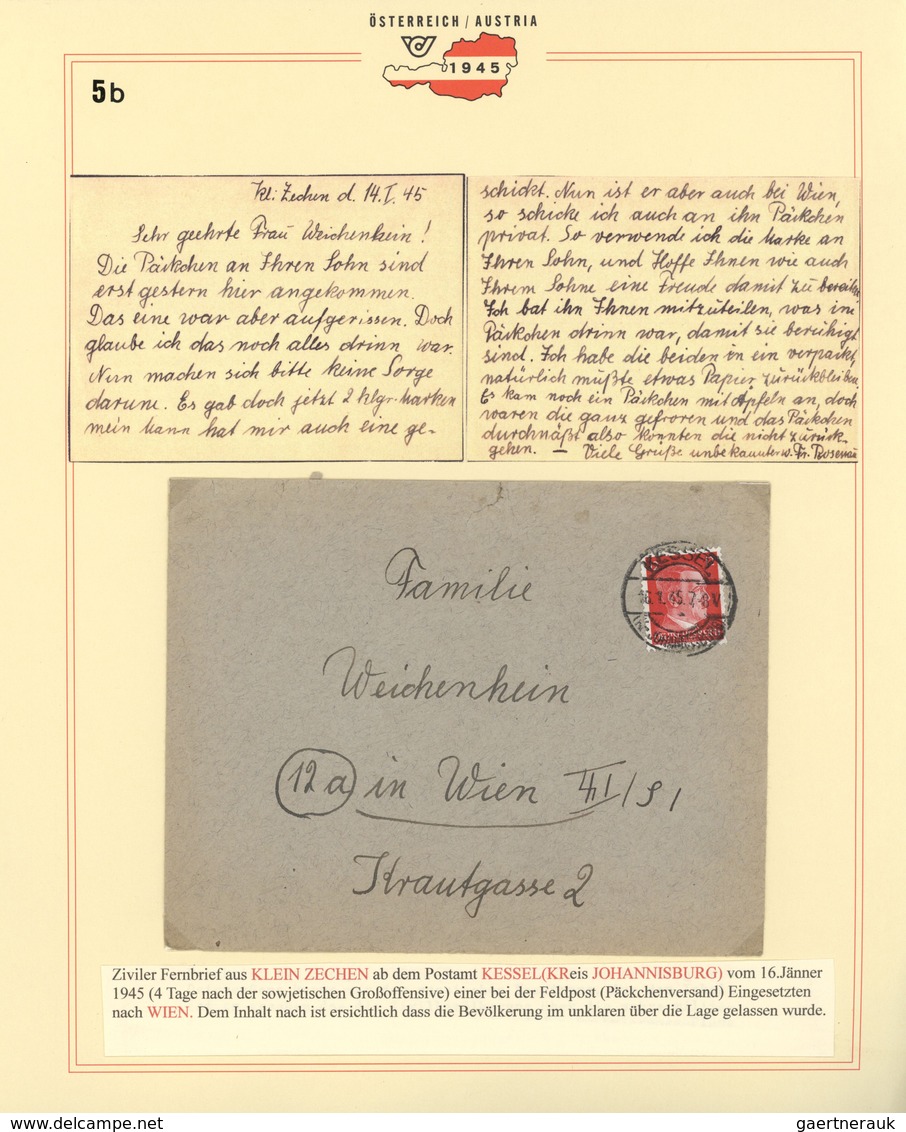 30063 Feldpost 2. Weltkrieg: 1944/1945, 19.12.-16.3., Ostpreußen, Sammlung von ca. 90 Wehrmacht-Feldpostbe