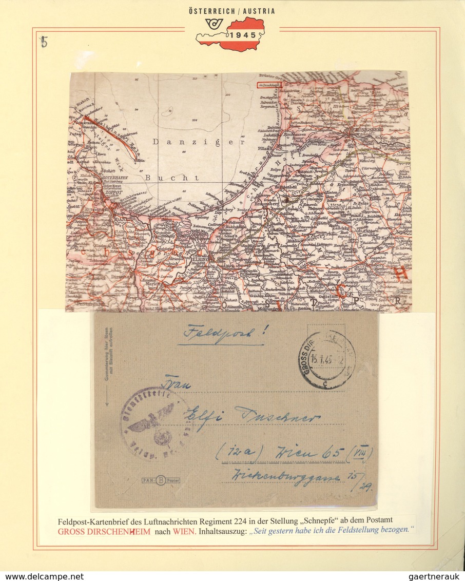 30063 Feldpost 2. Weltkrieg: 1944/1945, 19.12.-16.3., Ostpreußen, Sammlung von ca. 90 Wehrmacht-Feldpostbe