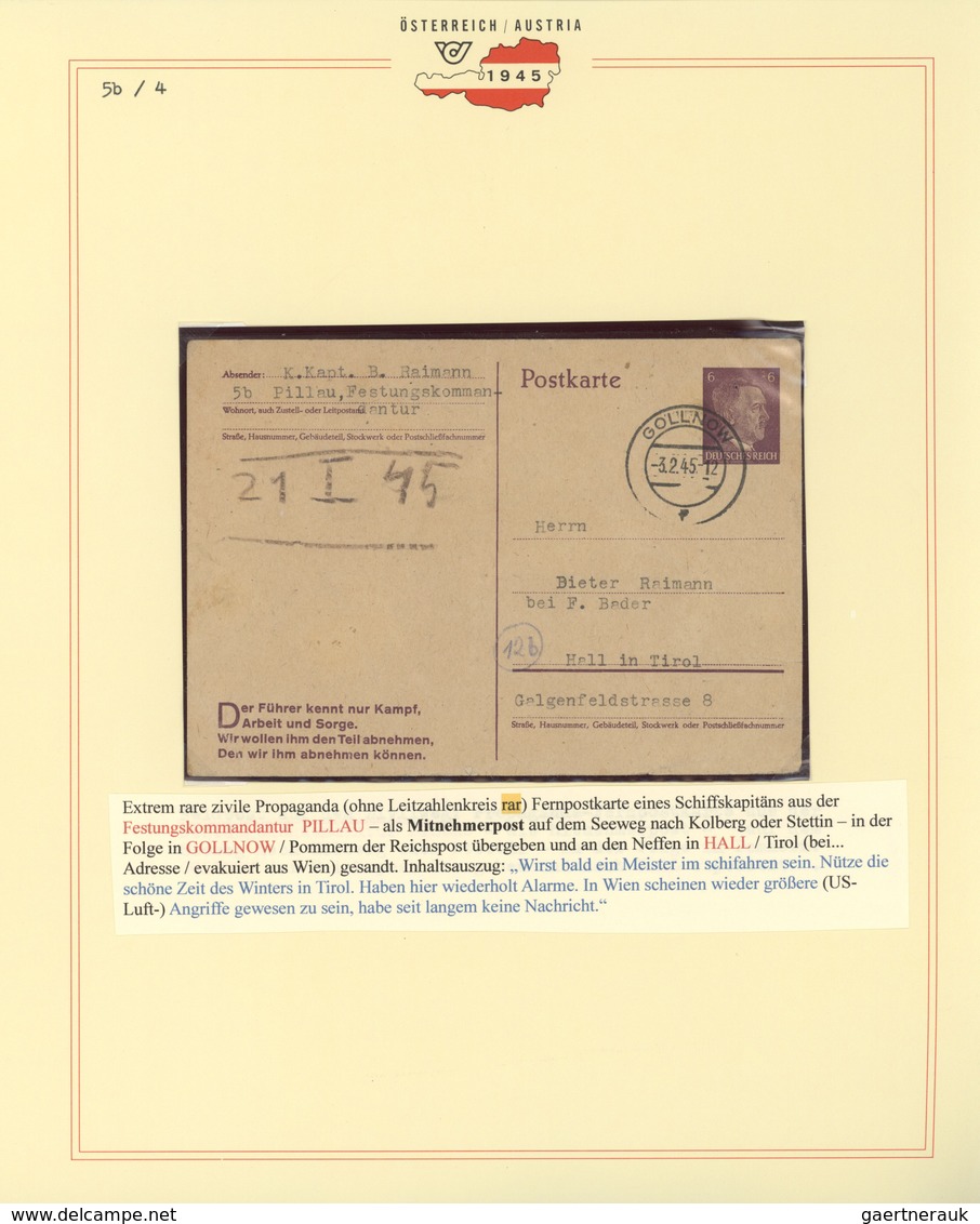 30063 Feldpost 2. Weltkrieg: 1944/1945, 19.12.-16.3., Ostpreußen, Sammlung von ca. 90 Wehrmacht-Feldpostbe