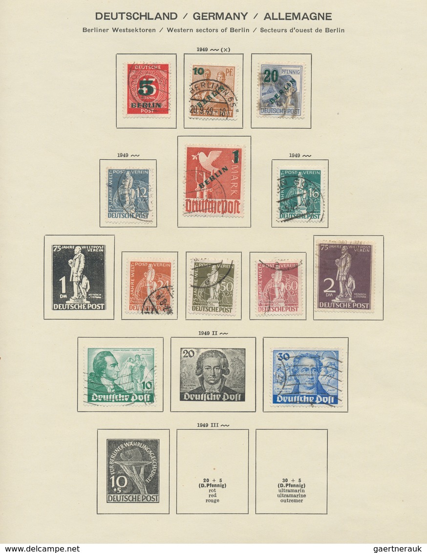 30076 Deutschland Nach 1945: 1945/1971, Saubere Gestempelte Sammlung Im Alten Schaubek-Vordruckalbum, Dabe - Verzamelingen