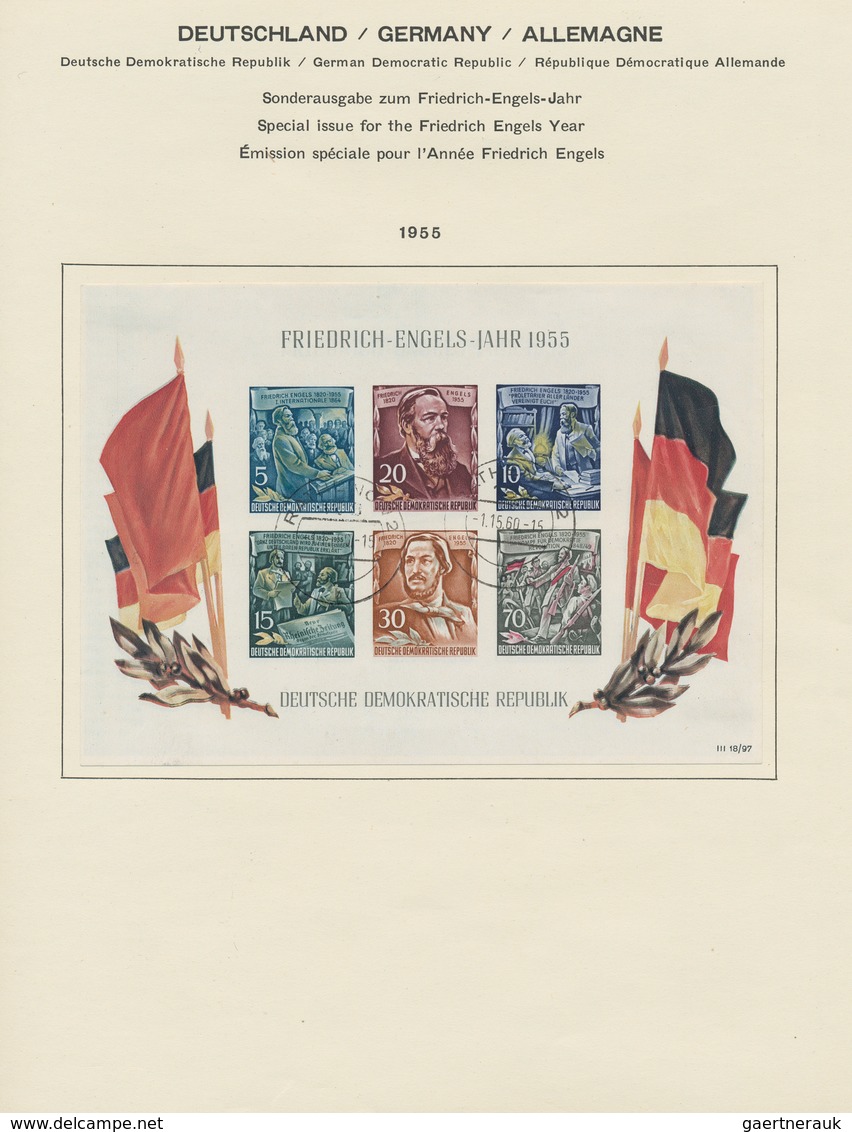 30076 Deutschland nach 1945: 1945/1971, saubere gestempelte Sammlung im alten Schaubek-Vordruckalbum, dabe