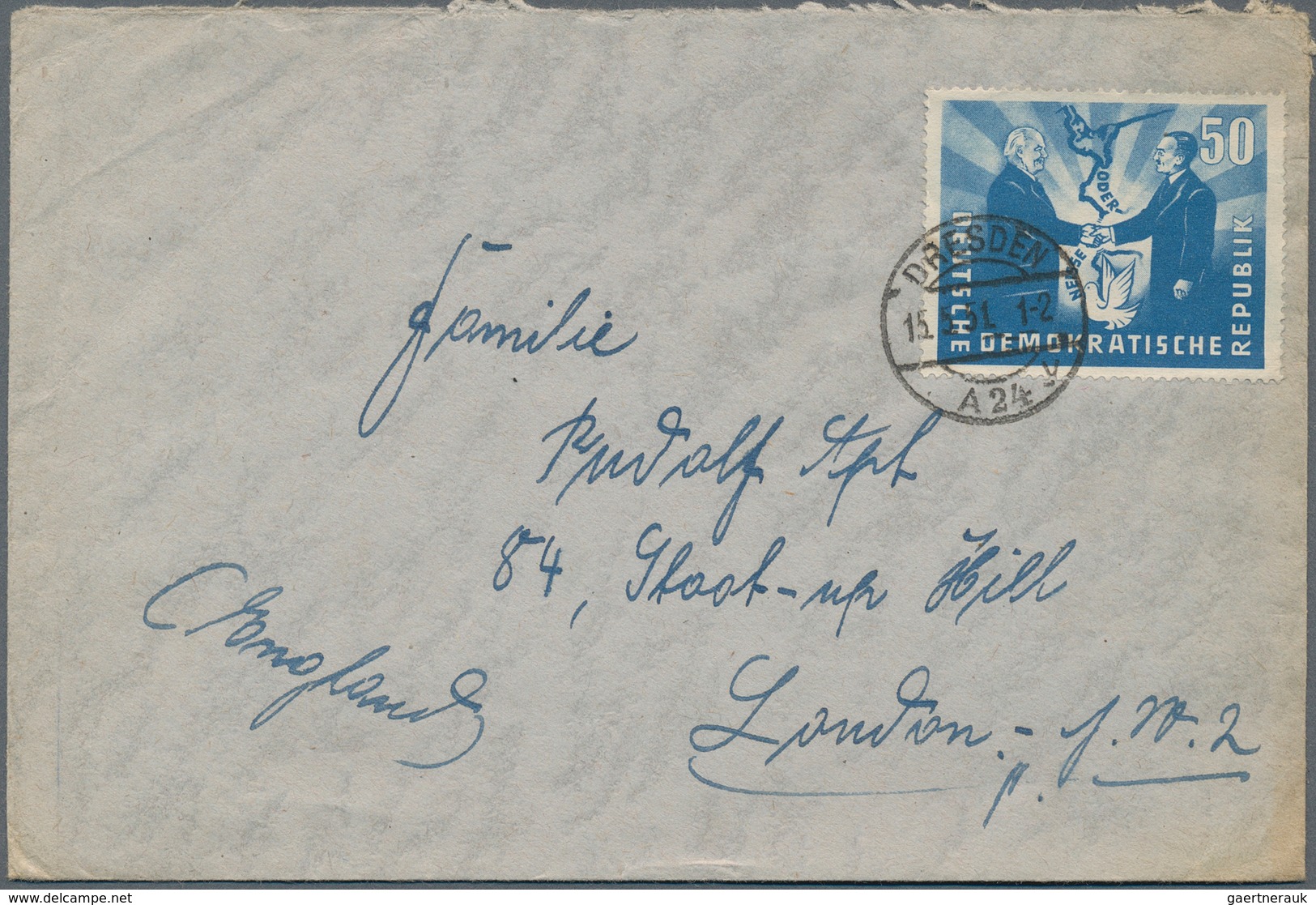 30083 Sowjetische Zone Und DDR: 1948/1952 Ca., Posten Mit Ca. 70 Belegen Mit SBZ Maschinenaufdrucken, Dabe - Collections