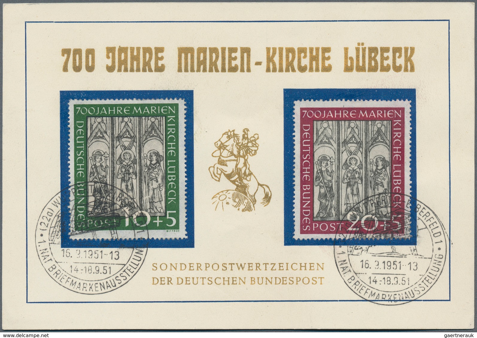 30110 Bundesrepublik Deutschland: 1948-1955, Partie Mit 22 Zumeist Besseren Briefen Und Belegen, Dabei Auc - Andere & Zonder Classificatie