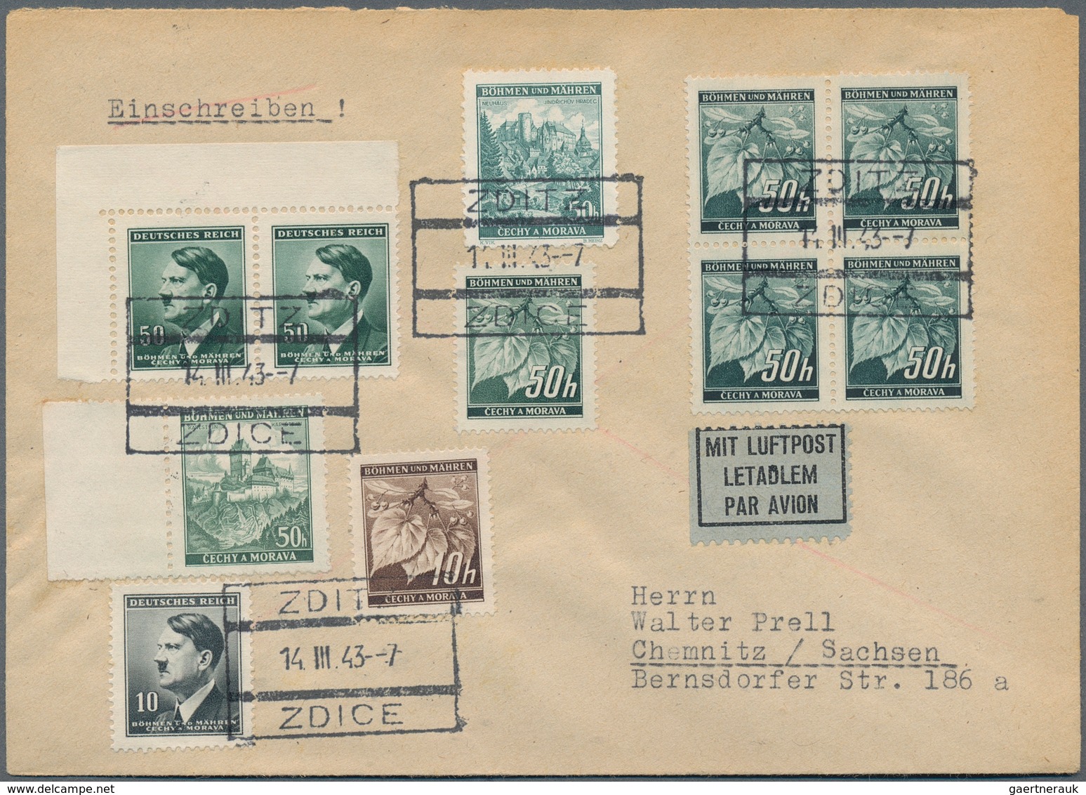 31007 Deutschland: 1850/1960 (ca.), Vielseitiger Bestand Von Ca. 530 Briefen, Karten Und Ganzsachen, Dabei - Sammlungen