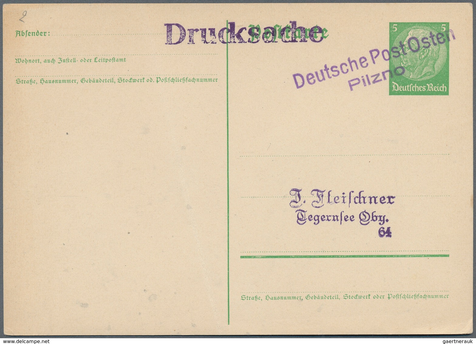 31007 Deutschland: 1850/1960 (ca.), vielseitiger Bestand von ca. 530 Briefen, Karten und Ganzsachen, dabei