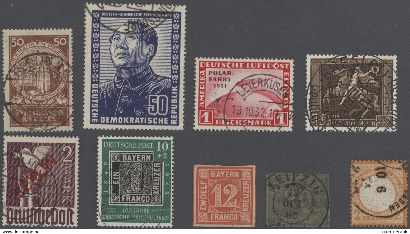 31011 Deutschland: 1850/ca. 1970, Deutschland-Sammlung Mit Einigen Dubletten In 10 Dicken Und Etwas Dünner - Verzamelingen