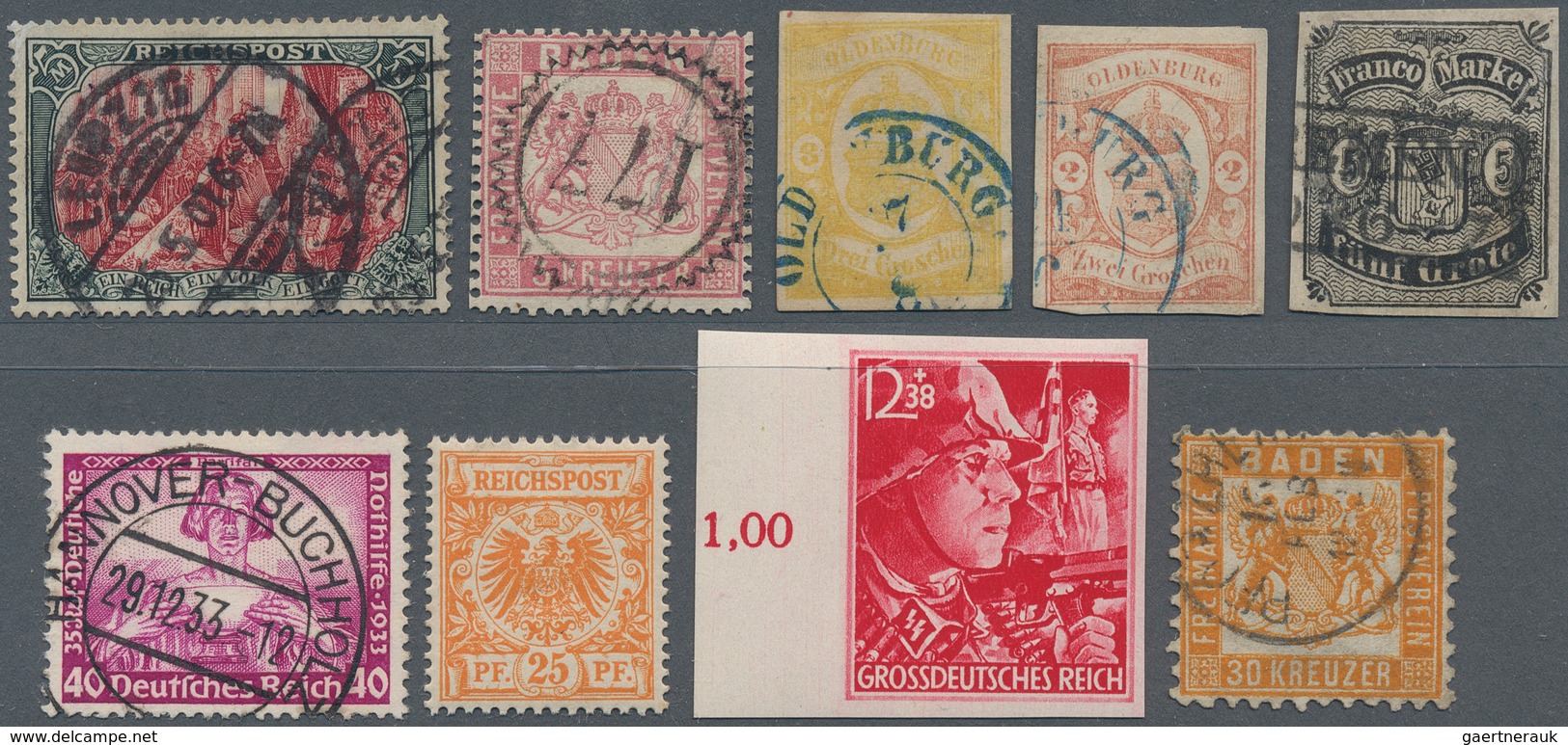 31013 Deutschland: 1850-1970, Toller Posten Mit Vordrucken Ab Altdeutschland, Dt. Reich, Zonen Und Frühe B - Verzamelingen