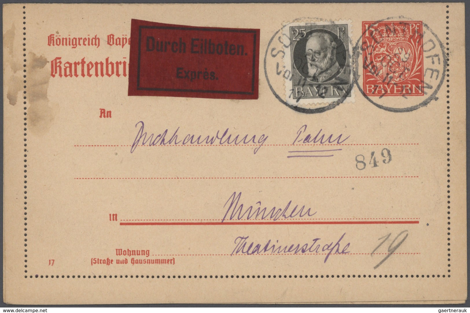 31024 Deutschland: 1860-1960, vielseitige Partie mit geschätzt 1.000 Briefen, Ganzsachen und Belegen, dabe