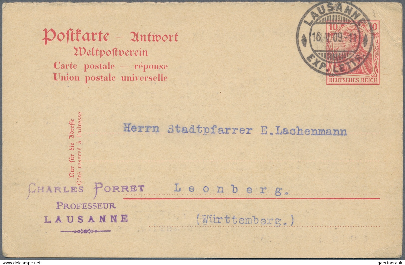 31033 Deutschland: 1870/1960, Partie Von Ca. 160 Fast Nur Gelaufenen Ganzsachenkarten, Hauptsächlich Deuts - Verzamelingen