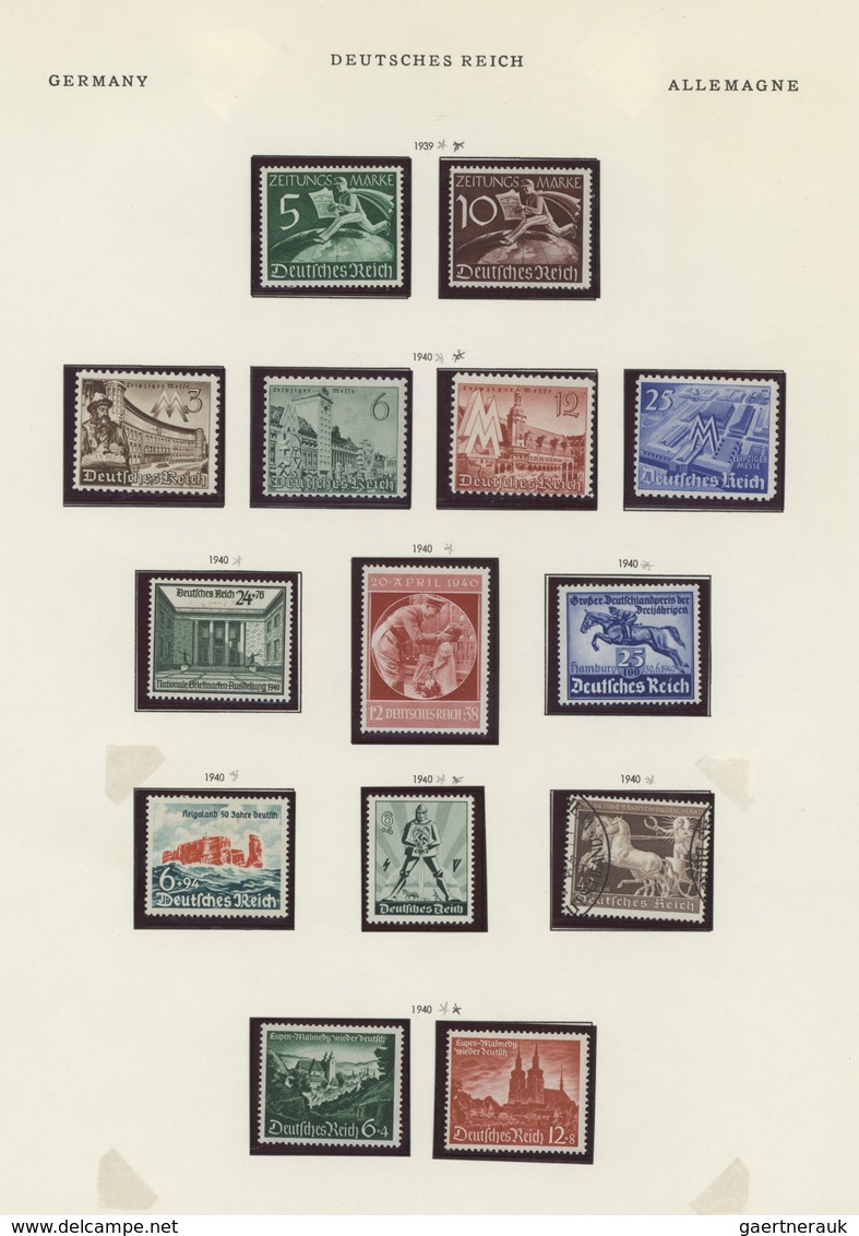 31037 Deutschland: 1872/1959, Sammlung In Zwei Schwaneberger-Vordruckalben, Etwas Unterschiedliche Erhaltu - Sammlungen