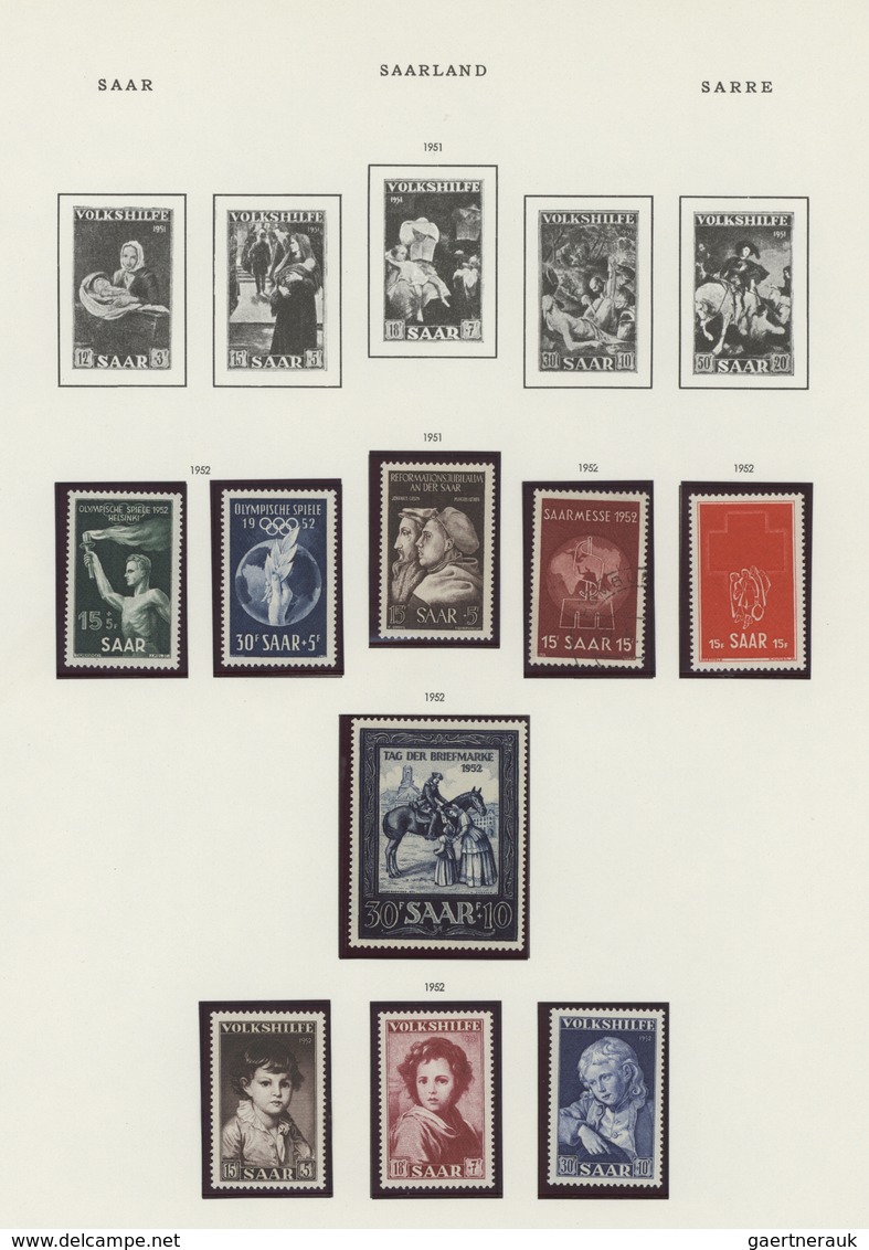 31037 Deutschland: 1872/1959, Sammlung In Zwei Schwaneberger-Vordruckalben, Etwas Unterschiedliche Erhaltu - Verzamelingen