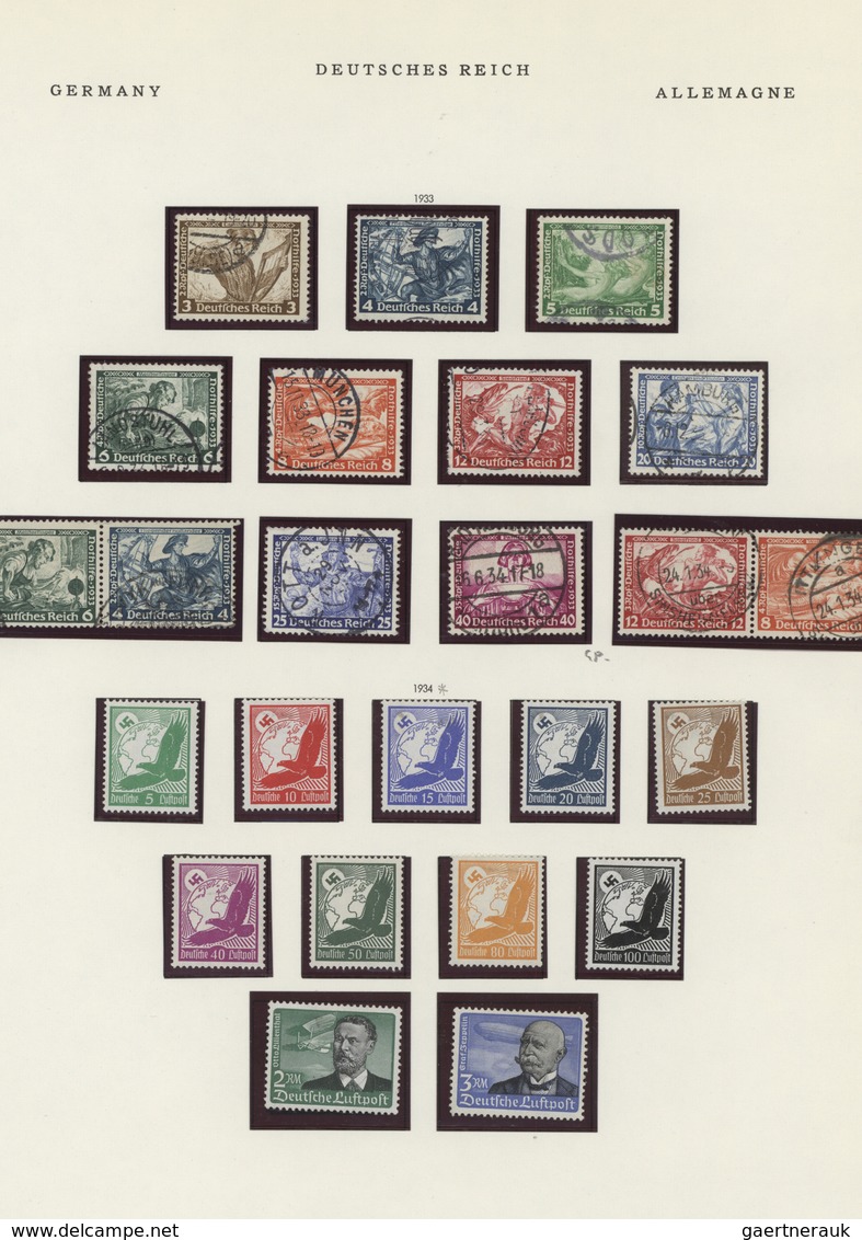 31037 Deutschland: 1872/1959, Sammlung in zwei Schwaneberger-Vordruckalben, etwas unterschiedliche Erhaltu