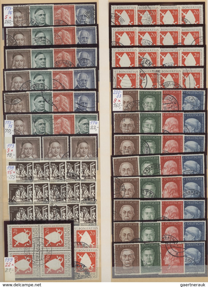 31074 Deutschland: 1920/1960 (ca.), Posten Mit Alben Und Vordruckblättern Mit Teilsammlungen DR Und Gebiet - Verzamelingen